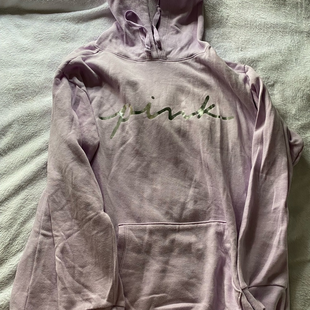PINK Victoria's Secret Women's Lavender Hoodie